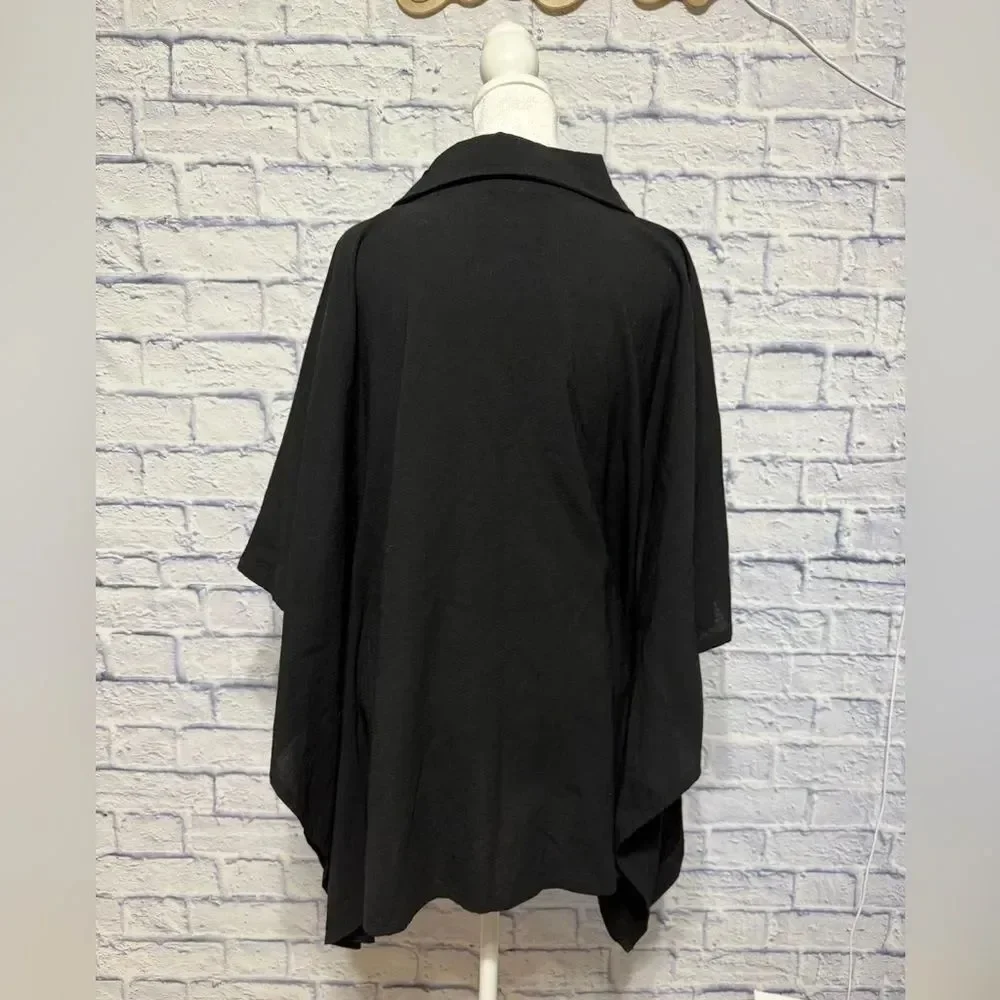 Carla Christoph Houston One Size Black Short Kaftan